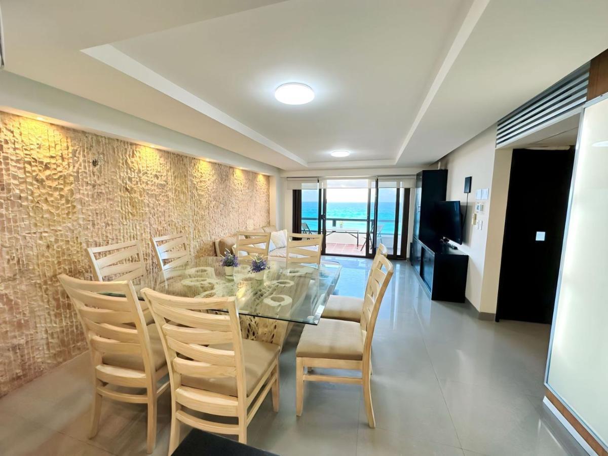 Amazing Beachfront Apartment Канкун Экстерьер фото